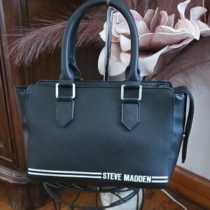 Steve Madden Black and White Handbag